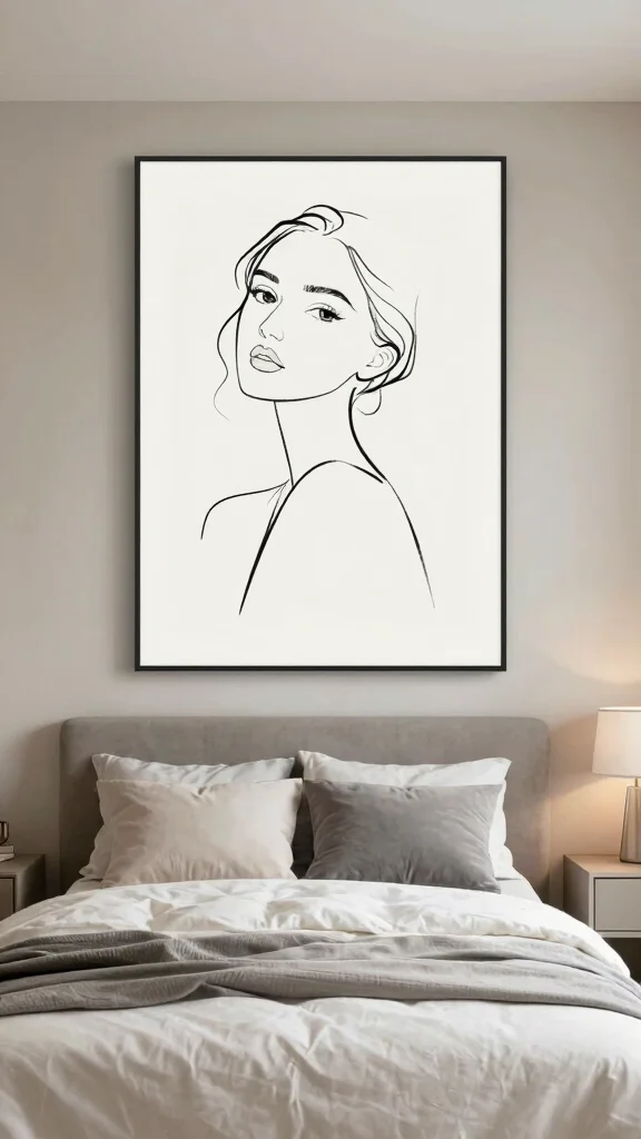 10 Canvas Painting Wall Art Ideas That Look Expensive - 4. Minimalist Line Art 1