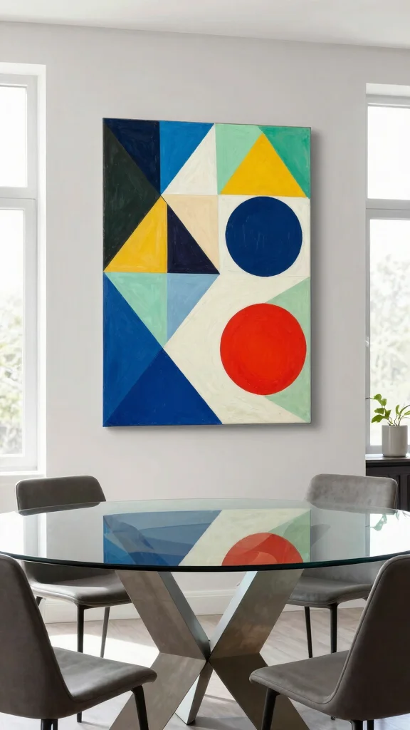 10 Canvas Painting Wall Art Ideas That Look Expensive - 7. Geometric Patterns 1