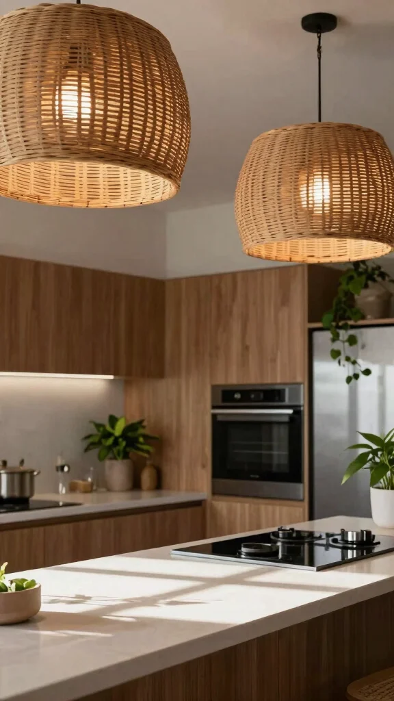 10 Kitchen Window Treatment Ideas That Stay Practical and Pretty - 4. Woven Wood Shades 1