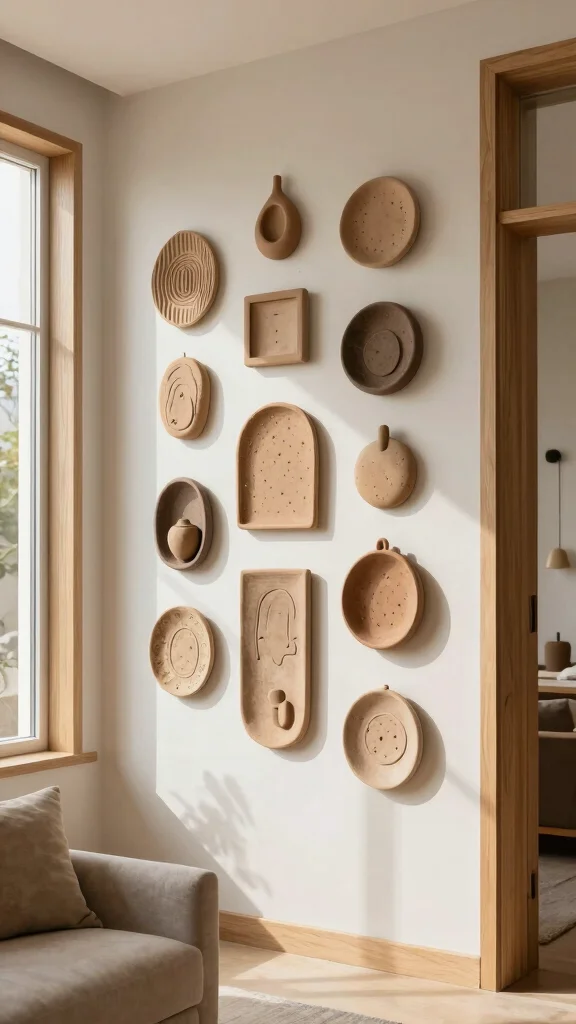 10 Nature-Inspired Wall Art Ideas for a Soft, Organic Look - 7. Handmade Clay Art 1