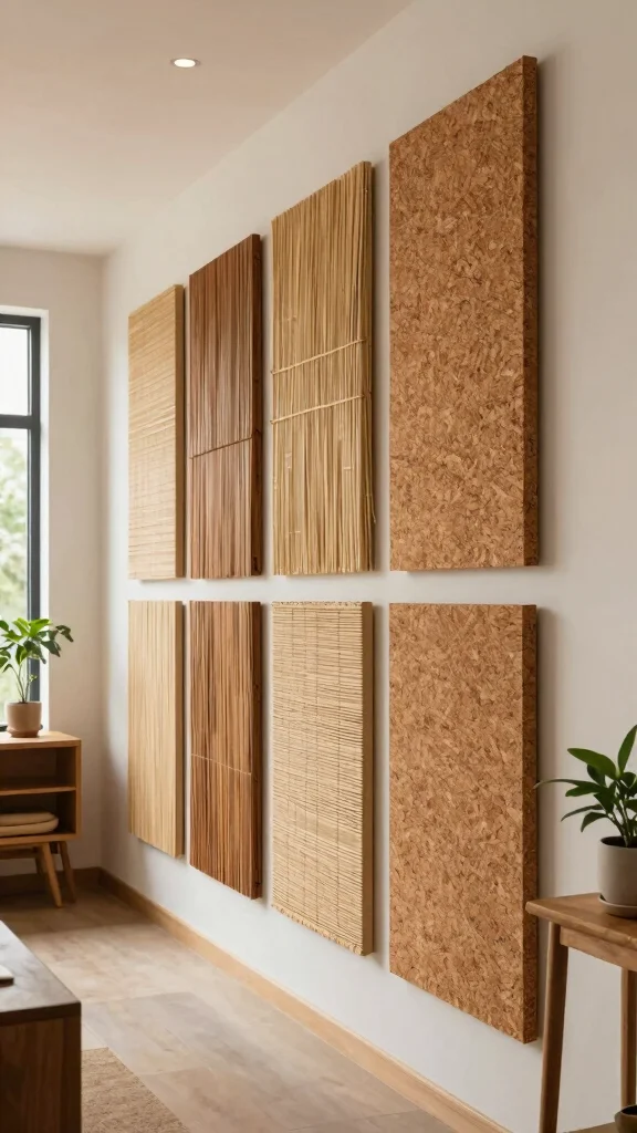 10 Nature-Inspired Wall Art Ideas for a Soft, Organic Look - 9. Natural Textured Panels 1