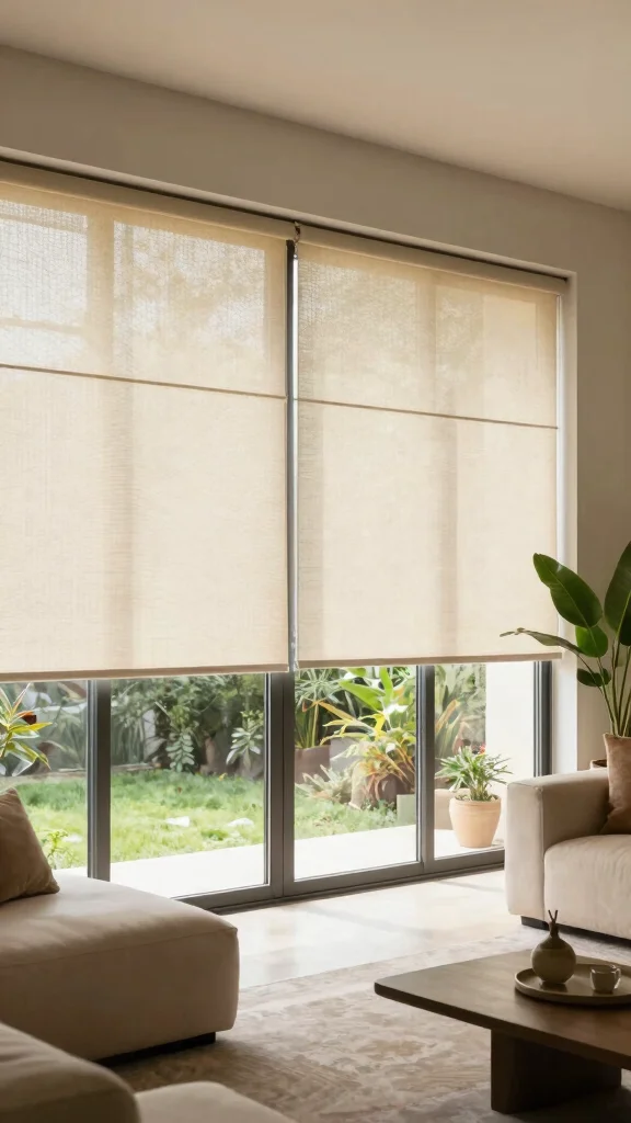 10 Patio Door Window Treatment Ideas for Privacy and Natural Light - 7. Honeycomb Shades for Insulation 1