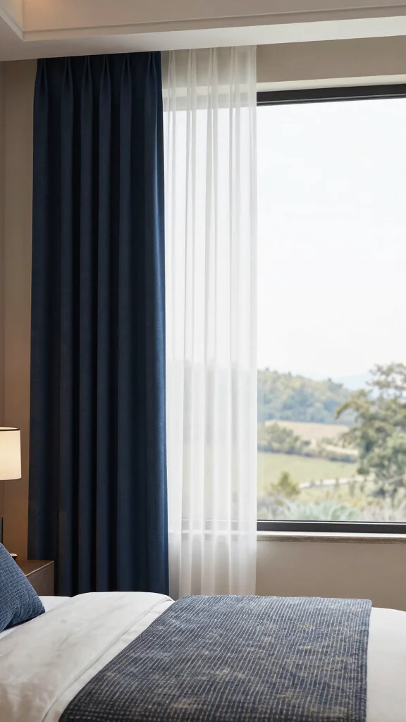 10 Sheer Window Treatment Ideas That Keep Rooms Bright and Airy - 7. Layered Texture with Sheers and Heavy Drapes 1