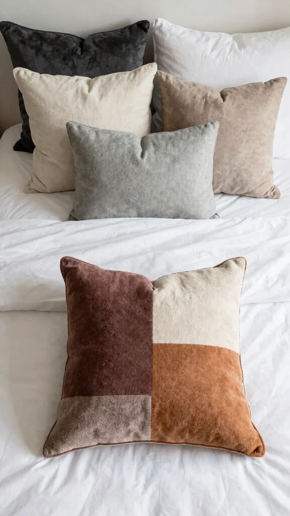 10 Throw Pillow Ideas for Beds That Look Layered but Not Cluttered - 10. Experiment with Placement 1