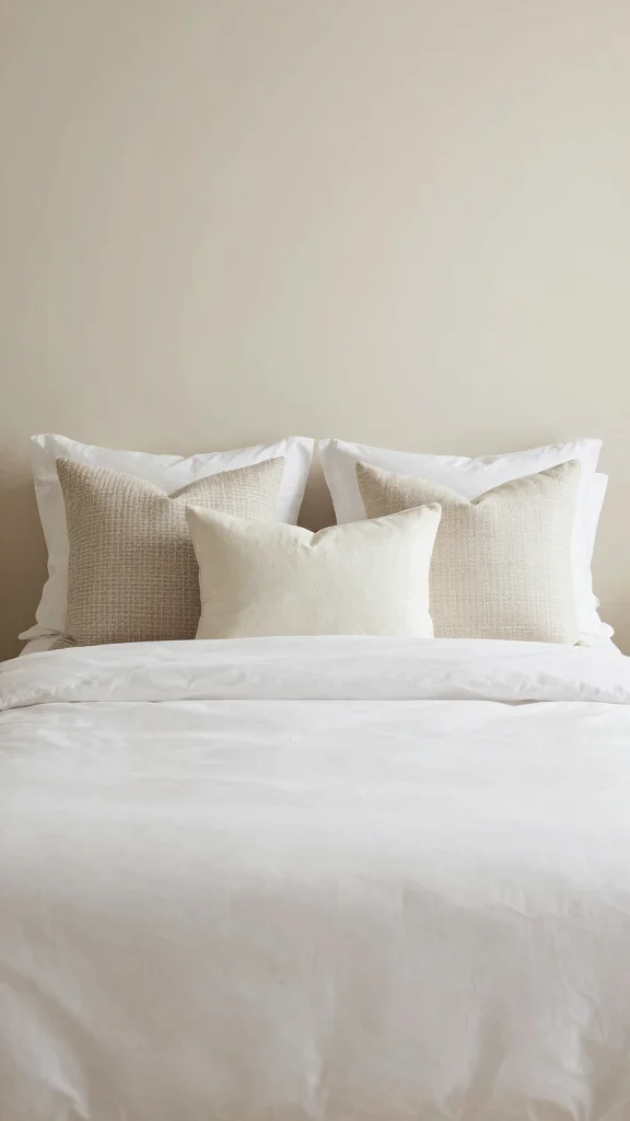 10 Throw Pillow Ideas for Beds That Look Layered but Not Cluttered - 6. Embrace Negative Space 1