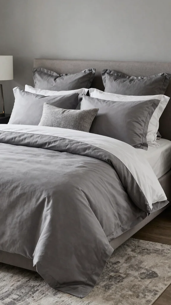 10 Throw Pillow Ideas for a Queen Bed That Look Soft and Balanced - 4. Monochromatic Magic 1