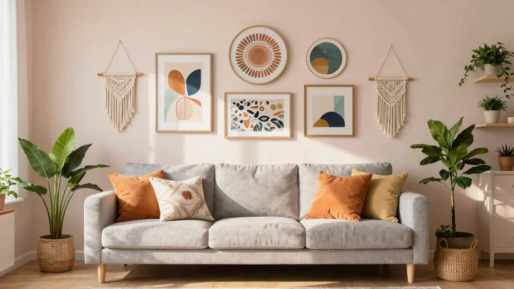 10 Wall Art Ideas Over the Couch for a More Balanced Living Room