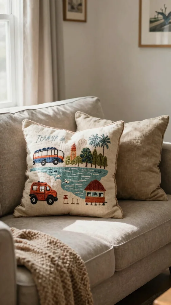 10 Ways to Style Throw Pillows on a Couch Without Overdoing It - 10. Personal Touches 1
