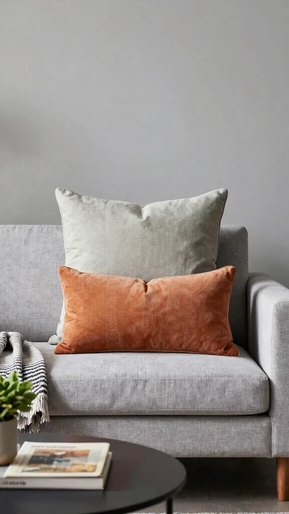 10 Ways to Style Throw Pillows on a Couch Without Overdoing It - 2. Layering for Depth 1