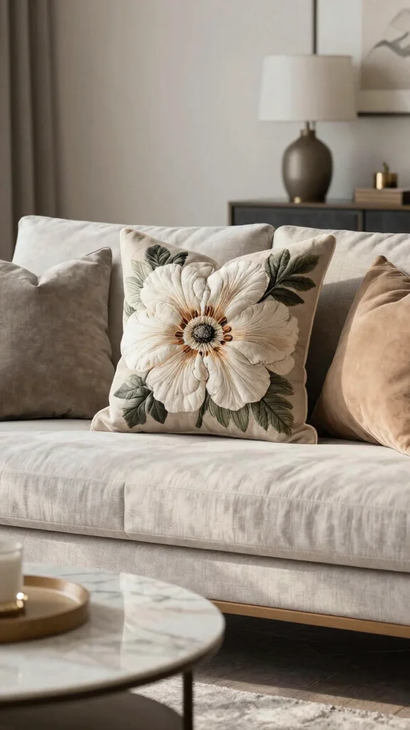 10 Ways to Style Throw Pillows on a Couch Without Overdoing It - 5. Choose a Focal Point 1