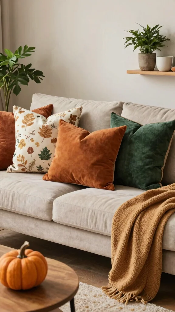 10 Ways to Style Throw Pillows on a Couch Without Overdoing It - 6. Opt for Seasonal Changes 1