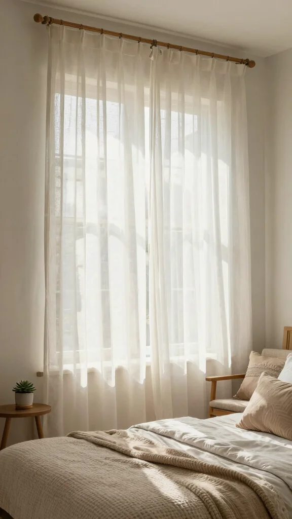 10 Window Covering Ideas for Privacy Without Losing Natural Light - 2. Sheer Curtains for Privacy 1