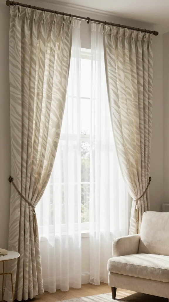 10 Zebra Shade Window Treatment Ideas for a Modern, Adjustable Look - 4. Layering with Sheer Fabrics 1