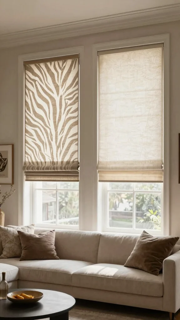 10 Zebra Shade Window Treatment Ideas for a Modern, Adjustable Look - 6. Custom-Made Zebra Shades 1