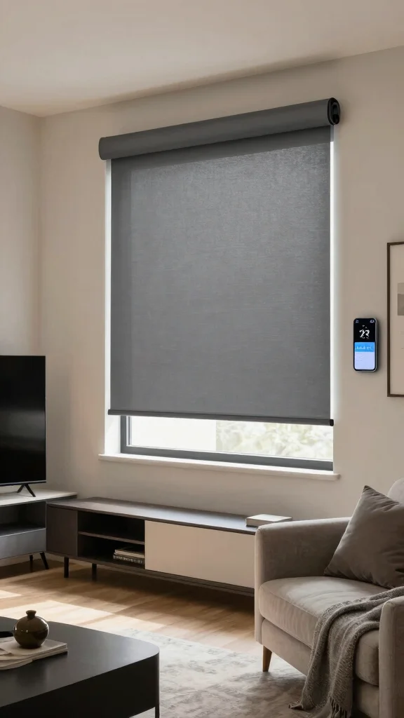 10 Zebra Shade Window Treatment Ideas for a Modern, Adjustable Look - 7. Smart Zebra Shades for Tech-Savvy Homes 1