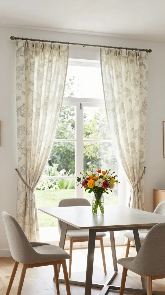 11 Dining Room Window Treatment Ideas That Feel Elegant and Warm - 2. Organic Cotton Shades 1
