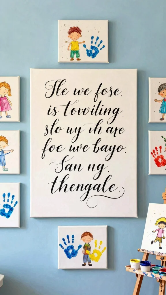 11 Family Quote Wall Art Ideas for Warm and Meaningful Decor - 1. Hand-Painted Family Mottos 1
