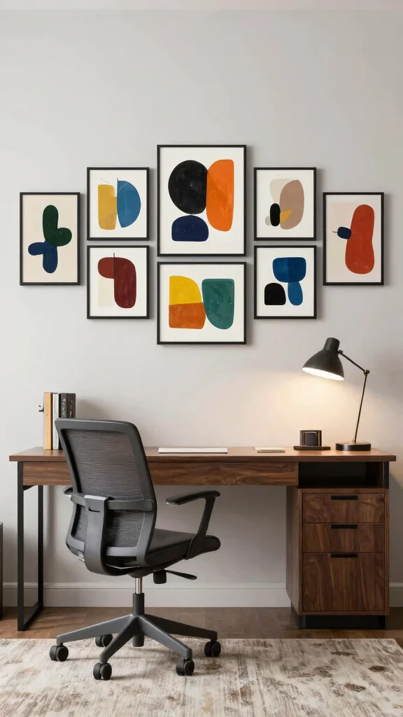 11 Five-Piece Wall Art Ideas That Make a Bold Statement - 6. Artistic Abstracts 1