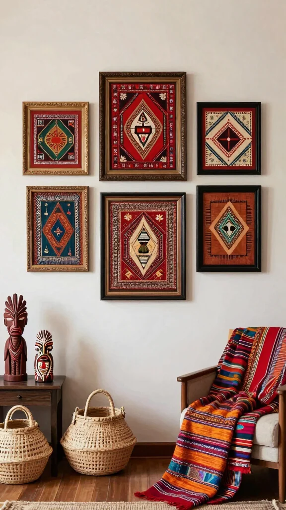 11 Five-Piece Wall Art Ideas That Make a Bold Statement - 7. Cultural Heritage 1