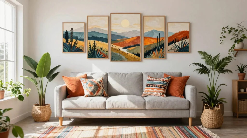 11 Five-Piece Wall Art Ideas That Make a Bold Statement