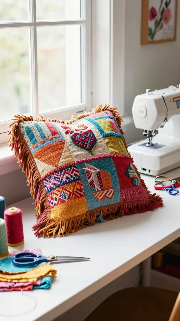 11 Fringe Throw Pillow Ideas That Make a Sofa Feel Layered - 11. DIY Fringe Pillows 1