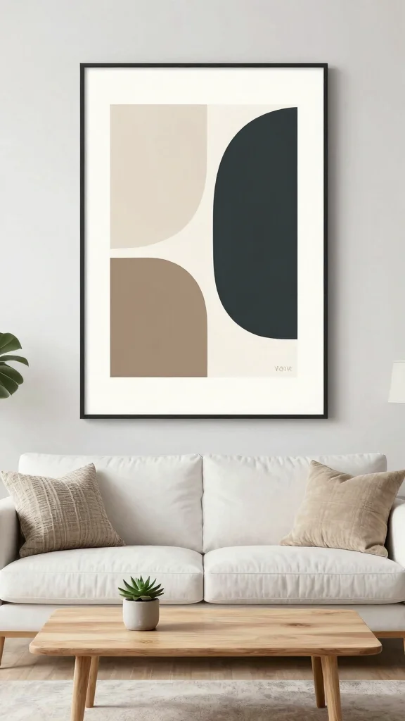 11 Japandi Wall Art Ideas for a Calm and Minimal Home - 9. Simple Geometric Shapes 1