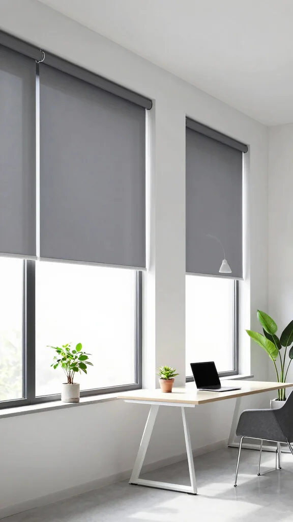 11 Mid-Century Modern Window Treatment Ideas With Clean Lines - 8. Futuristic Solar Shades 1