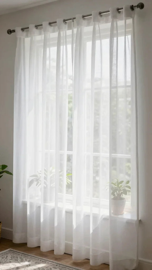 11 No-Drill Window Treatment Ideas for Renters - 1. Tension Rods for Easy Draping 1