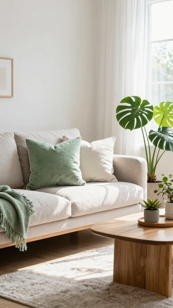 11 Sage Green Throw Pillow Ideas for a Calm and Trendy Home - 5. Sage Green and White Combinations 1