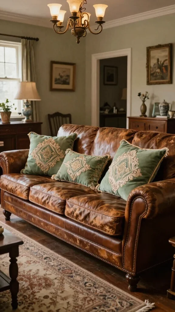 11 Sage Green Throw Pillow Ideas for a Calm and Trendy Home - 8. Vintage Chic with Sage Green 1