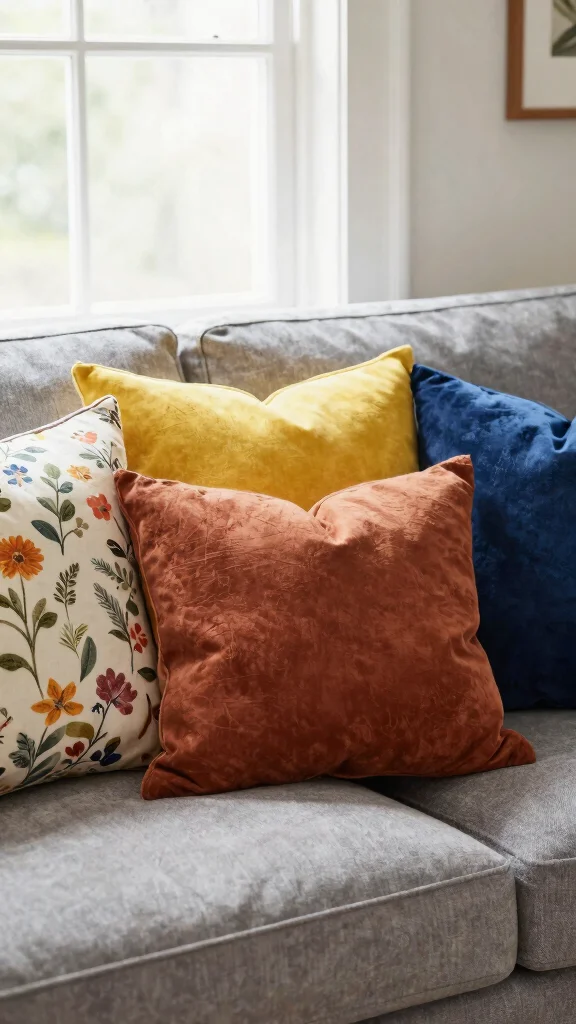 11 Throw Pillow Set of 3 Ideas for Easy and Stylish Sofa Styling - 6. Seasonal Switch-Ups 1