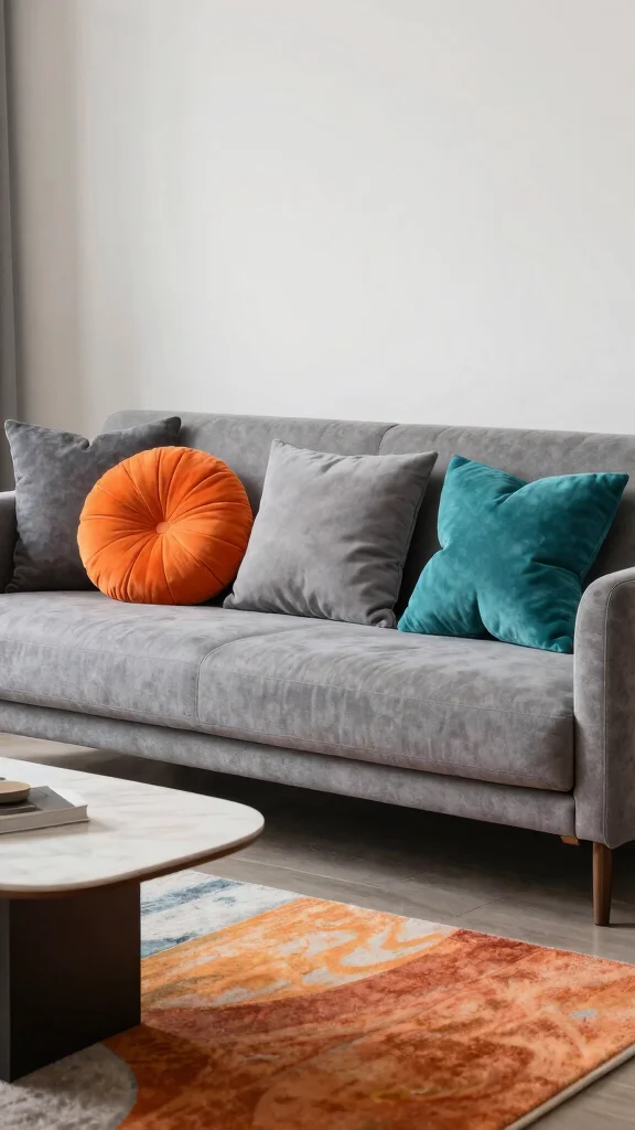 11 Throw Pillow Set of 3 Ideas for Easy and Stylish Sofa Styling - 7. Artistic Flair with Unique Shapes 1