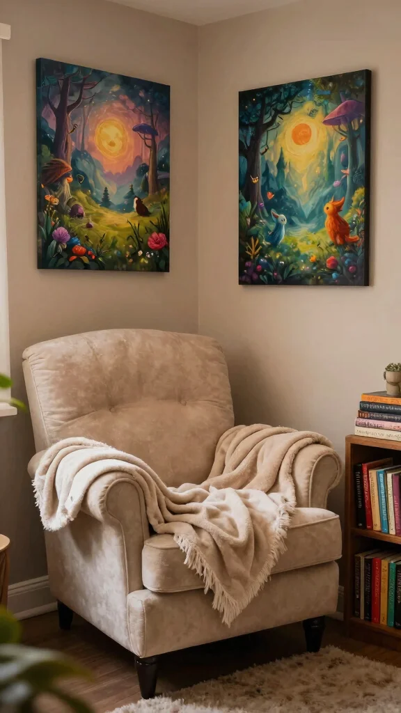 11 Two-Piece Wall Art Set Ideas for Small and Large Spaces - 9. Magical Realism: Fantasy and Dreamlike Art 1