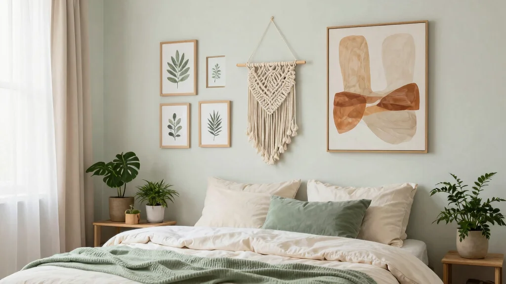 11 Wall Art Ideas Above the Bed for a Calm, Finished Bedroom