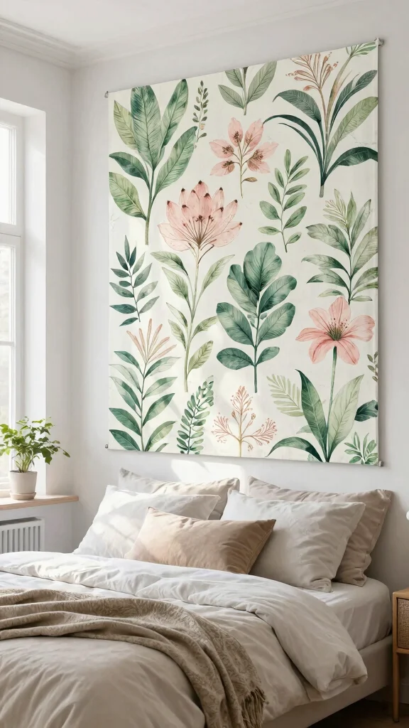 11 Wall Art Ideas for Bedroom Decor That Feel Calm and Modern - 3. Nature-Inspired Prints for a Breath of Fresh Air 1