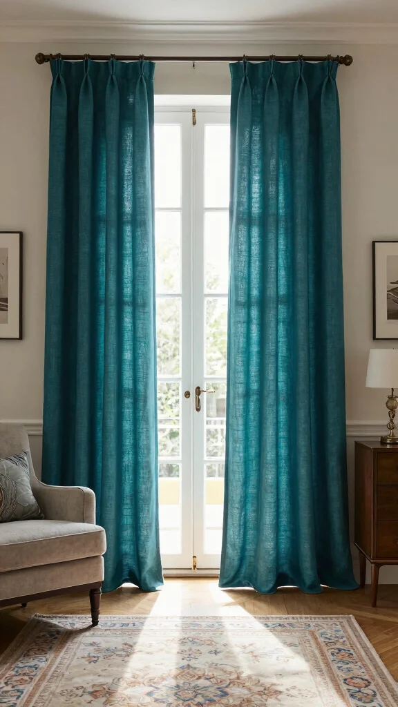 11 Window Treatment Ideas for French Doors That Look Elegant - 3. Elegant Window Drapes 1