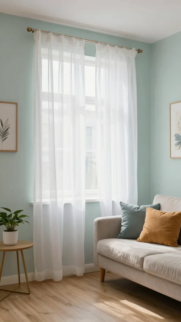 11 Window Treatment Ideas for Small Windows That Make Them Look Bigger - 1. Go Sheer for an Airy Feel 1