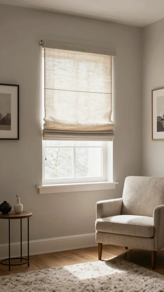 11 Window Treatment Ideas for Small Windows That Make Them Look Bigger - 2. Light-Filtering Shades for Versatility 1