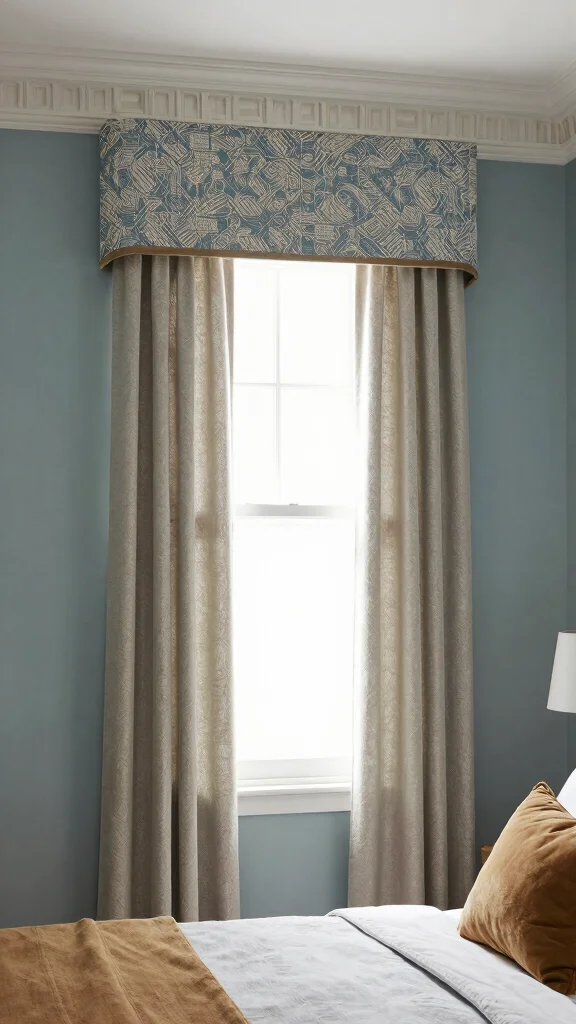 11 Window Treatment Ideas for Small Windows That Make Them Look Bigger - 7. Go for Cornices to Add Architectural Interest 1