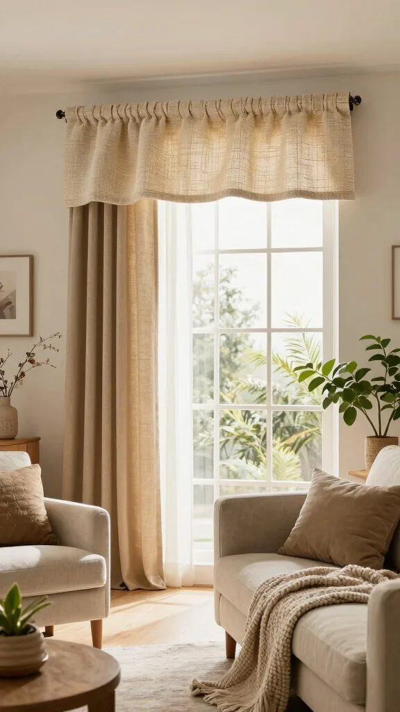11 Window Valance Ideas That Add Style Without Feeling Dated - 6. Woven Textiles for a Cozy Feel 1
