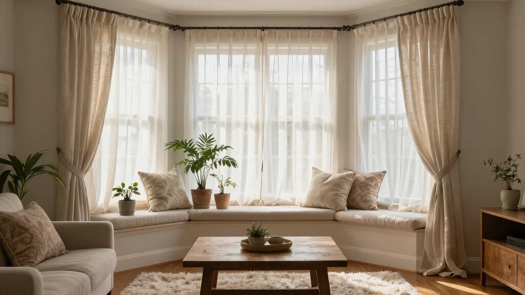 12 Bay Window Treatment Ideas for a Softer, Custom Look