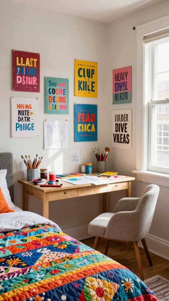 12 Bedroom Quote Wall Art Ideas for a Peaceful Personal Space - 10. Creative DIY Quote Art 1