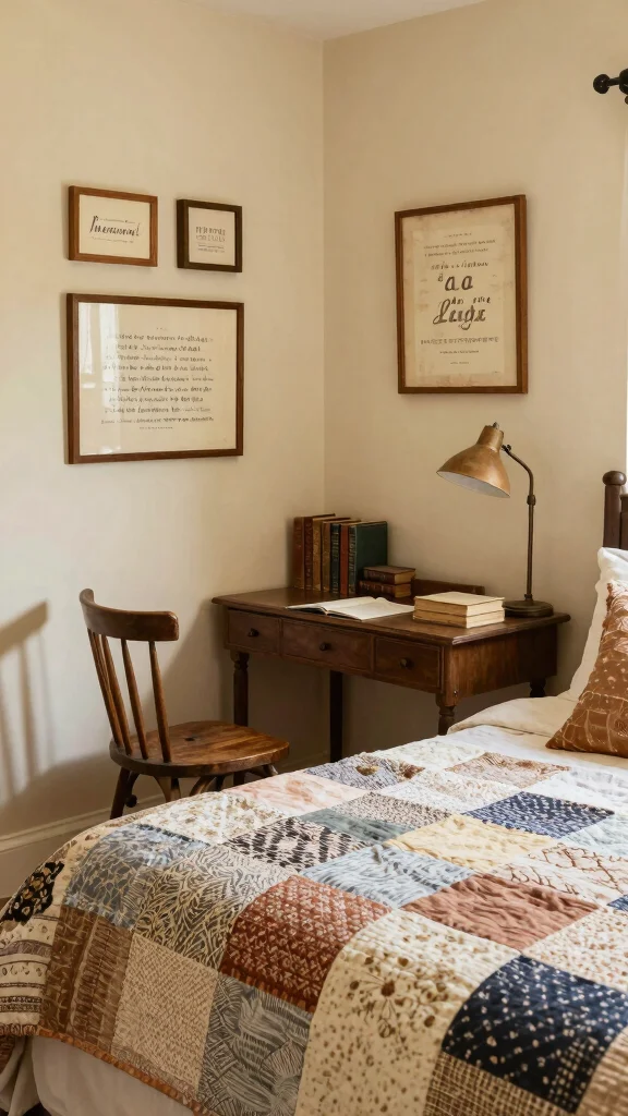 12 Bedroom Quote Wall Art Ideas for a Peaceful Personal Space - 4. Vintage Typography Quotes 1