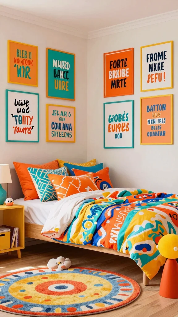 12 Bedroom Quote Wall Art Ideas for a Peaceful Personal Space - 8. Whimsical Quote Art for a Fun Vibe 1