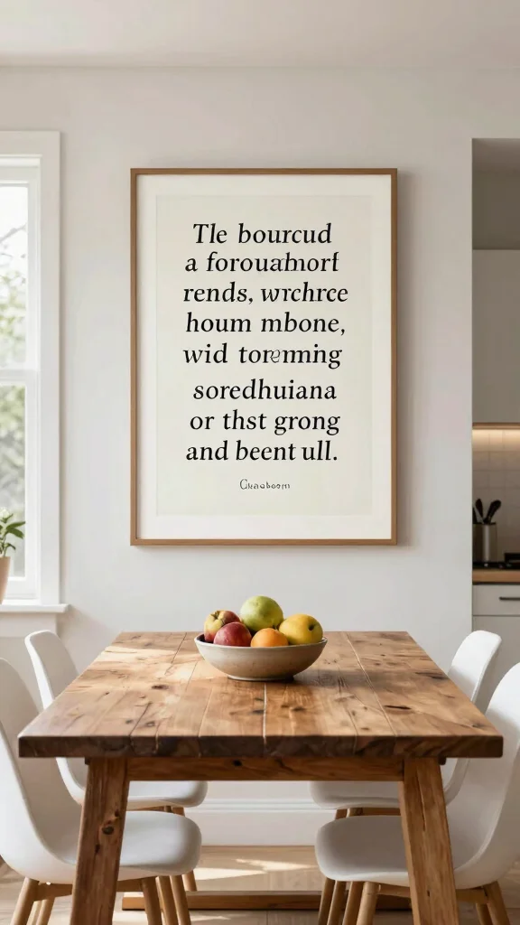 12 Black and White Wall Art Ideas That Never Go Out of Style - 5. Typography Art 1