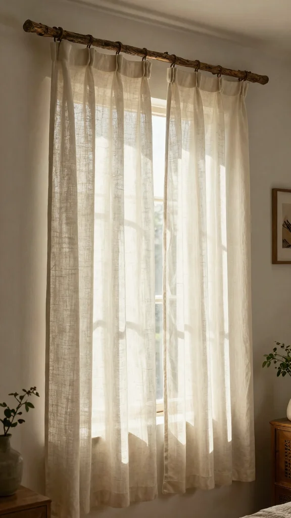 12 Cheap DIY Window Treatment Ideas That Still Look Custom - 8. Branch Rods 1