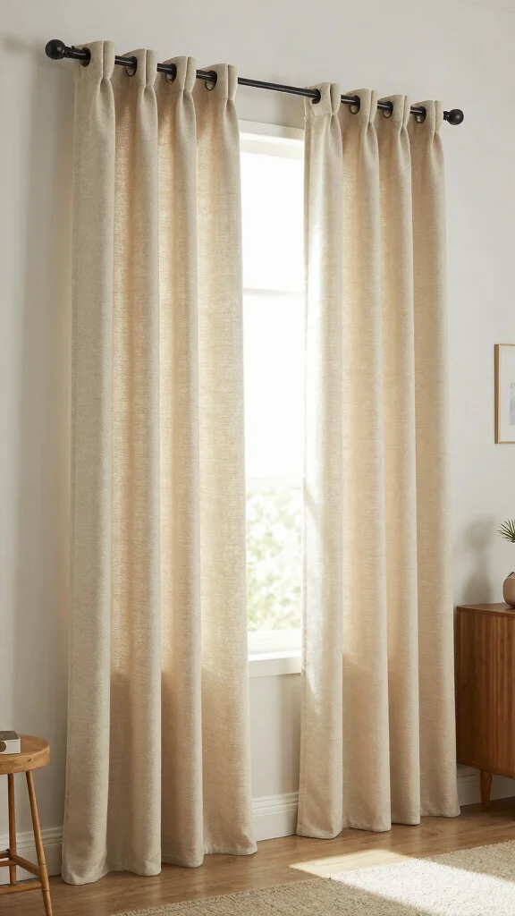 12 Cheap DIY Window Treatment Ideas That Still Look Custom - 9. Easy No-Sew Curtains 1
