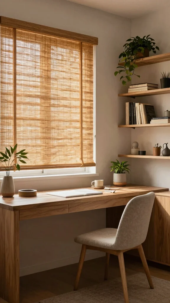 12 Interior Designer Window Treatment Ideas for a More Finished Home - 9. Woven Wood Shades for a Textured Element 1