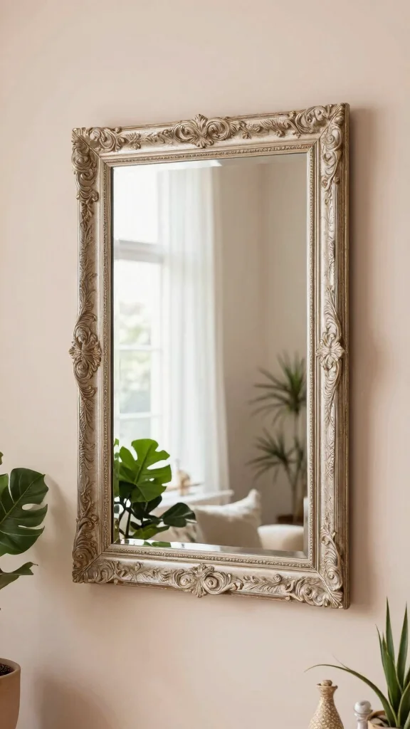 12 Large DIY Wall Art Ideas You Can Make on a Budget - 9. Large Framed Mirrors 1