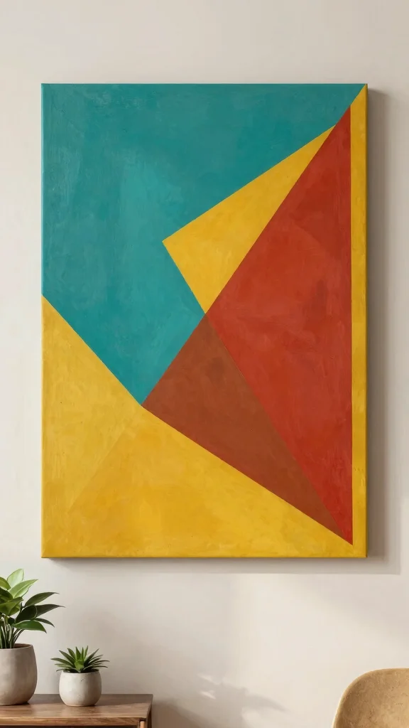 12 Mid-Century Wall Art Ideas for a Timeless Modern Space - 1. Geometric Abstractions 1